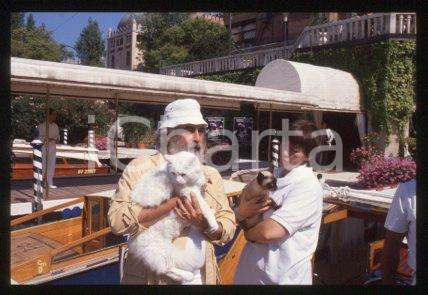 35mm vintage slide* 1990 VENICE American film director Armondo Linus ACOSTA (46)