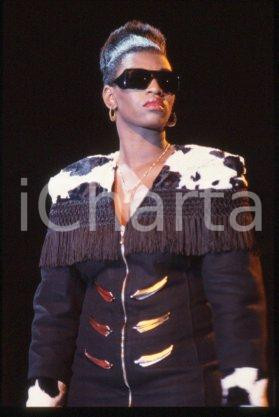 35mm vintage slide* 1990 ca ITALY American house music singer ADEVA (25)