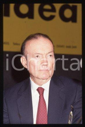 35mm vintage slide* 1990 ca MILAN Representative to NATO David Manker ABSHIRE 12