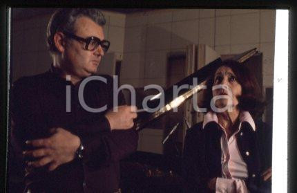 35mm vintage slide* 1980 ca ITALY pianist musician Pino CALVI in the studio (6)