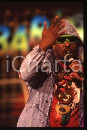 35mm vintage slide* 1989 ca ITALY American DJ and rapper Afrika BAMBAATAA (22)