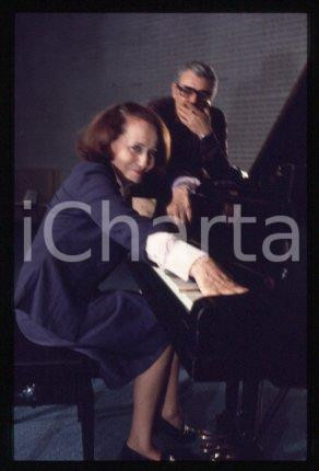 35mm vintage slide* 1980 ca ITALY pianist musician Pino CALVI in the studio (12)