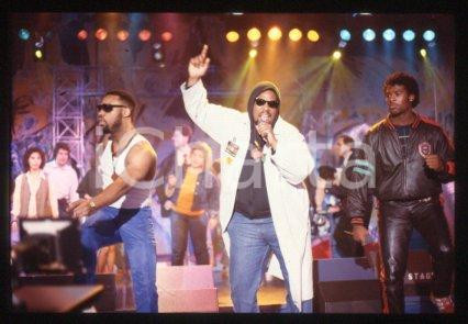 35mm vintage slide* 1989 ca ITALY American DJ and rapper Afrika BAMBAATAA (28)