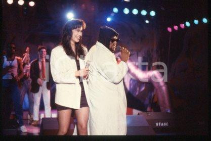 35mm vintage slide* 1989 ca ITALY American DJ and rapper Afrika BAMBAATAA (31)