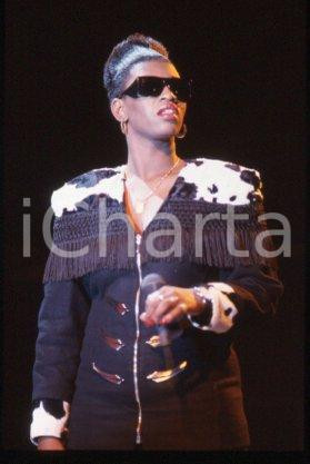 35mm vintage slide* 1990 ca ITALY American house music singer ADEVA (47)