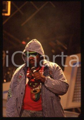 35mm vintage slide* 1989 ca ITALY American DJ and rapper Afrika BAMBAATAA (23)