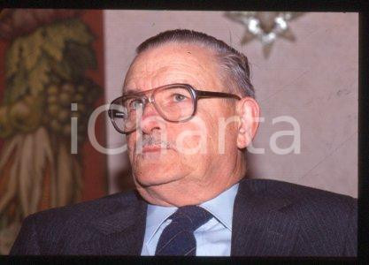 35mm vintage slide* 1990 ca MILAN Nobel Prize winner James M. BUCHANAN (30)