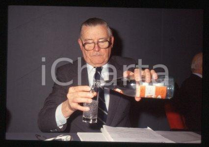 35mm vintage slide* 1990 ca MILAN Nobel Prize winner James M. BUCHANAN (36)