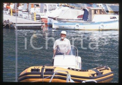 35mm vintage slide* 1990 ca ITALY Skipper & sports commentator Cino RICCI (3)