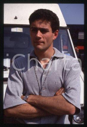 Fotografia d epoca originale 35mm vintage slide 1995 ca F1 driver & professional racing Karl WENDLINGER 7 1