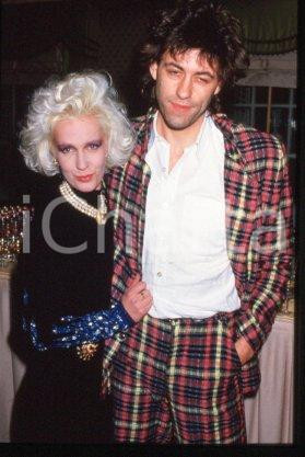 35mm vintage slide* 1986 LONDON TV presenter Paula YATES and Bob GELDOF (8)