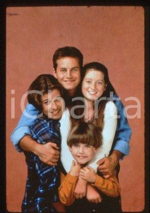 35mm vintage slide* 1991 ca CINEMA "GROWING PAINS" Kirk CAMERON & the cast (8)