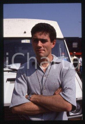 Fotografia d epoca originale 35mm vintage slide 1995 ca F1 driver & professional racing Karl WENDLINGER 2 1