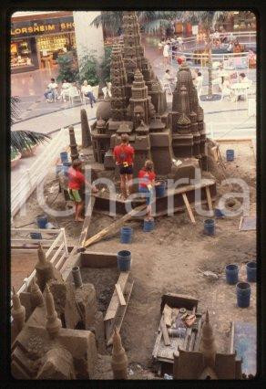 35mm vintage slide* 1989 LOS ANGELES Mini Angkor Wat SANTA ANITA FASHION PARK 10