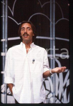 35mm vintage slide* 1982 ca ITALY Pop-rock singer-songwriter Marco FERRADINI (4)