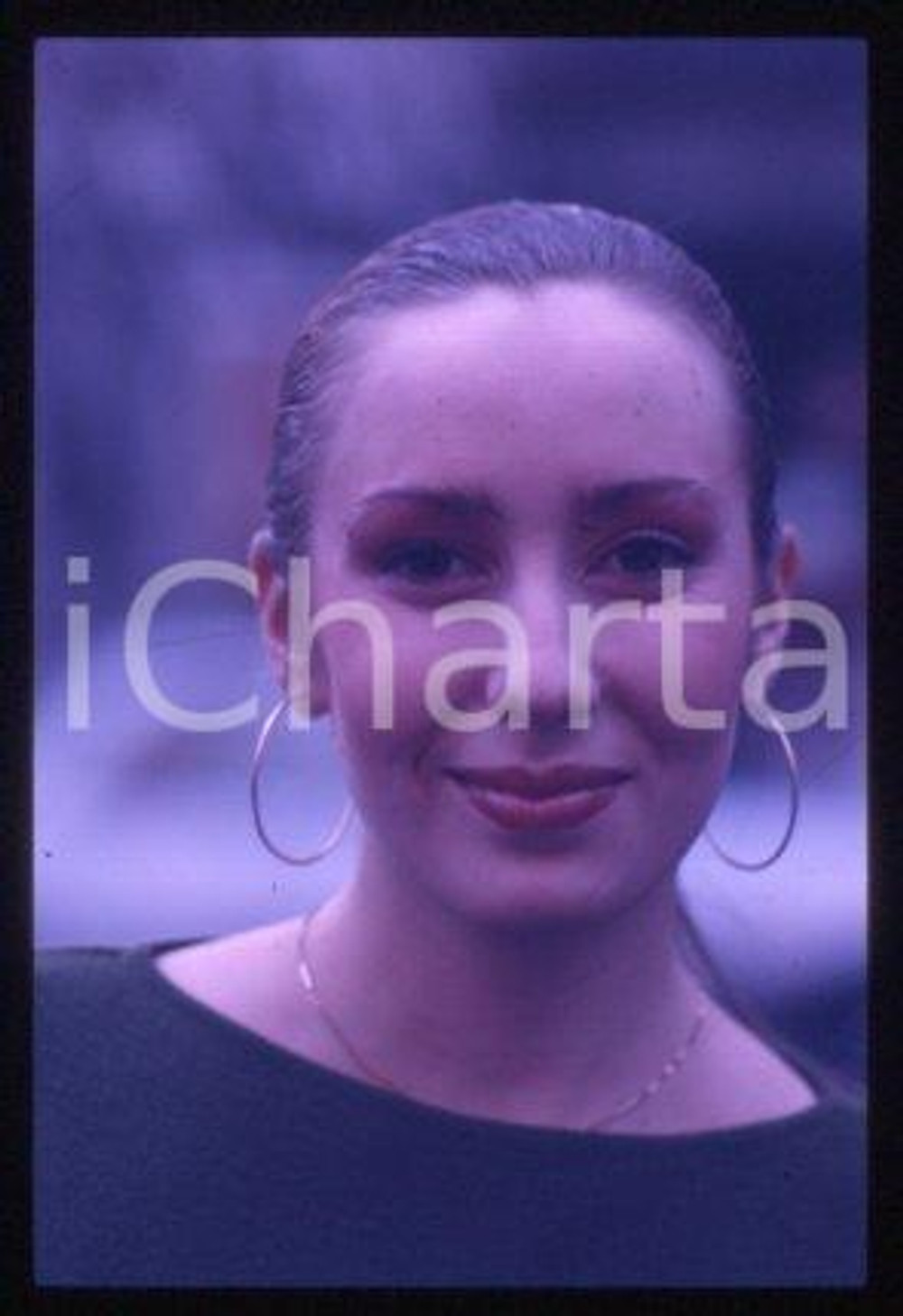 35mm vintage slide* 1986 ca ITALY Portrait of a singer Anna BUSSOTTI (10)