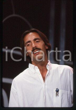 35mm vintage slide* 1982 ca ITALY Pop-rock singer-songwriter Marco FERRADINI (8)