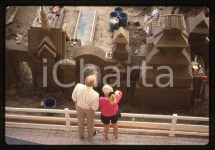 35mm vintage slide* 1989 LOS ANGELES Mini Angkor Wat SANTA ANITA FASHION PARK 1