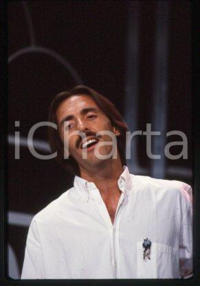 35mm vintage slide* 1982 ca ITALY Pop-rock singer-songwriter Marco FERRADINI (6)