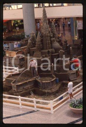 35mm vintage slide* 1989 LOS ANGELES Mini Angkor Wat SANTA ANITA FASHION PARK 4