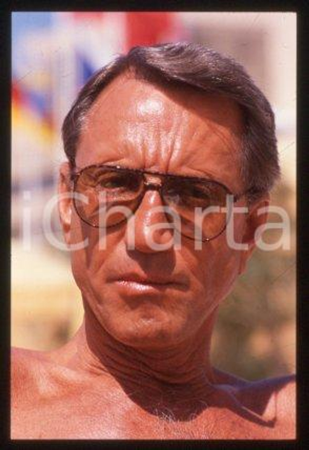 35mm vintage slide* 1989 ca CANNES an American actor Roy SCHEIDER (6)