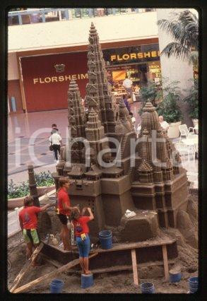 35mm vintage slide* 1989 LOS ANGELES Mini Angkor Wat SANTA ANITA FASHION PARK 2
