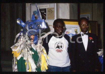 35mm vintage slide* 1988 ca MILAN - "RHINO MAN" Michael WERIKHE (13)