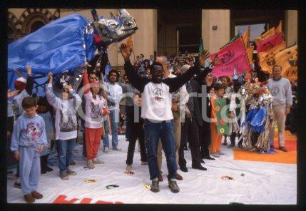 35mm vintage slide* 1988 ca MILAN - "RHINO MAN" Michael WERIKHE (14)