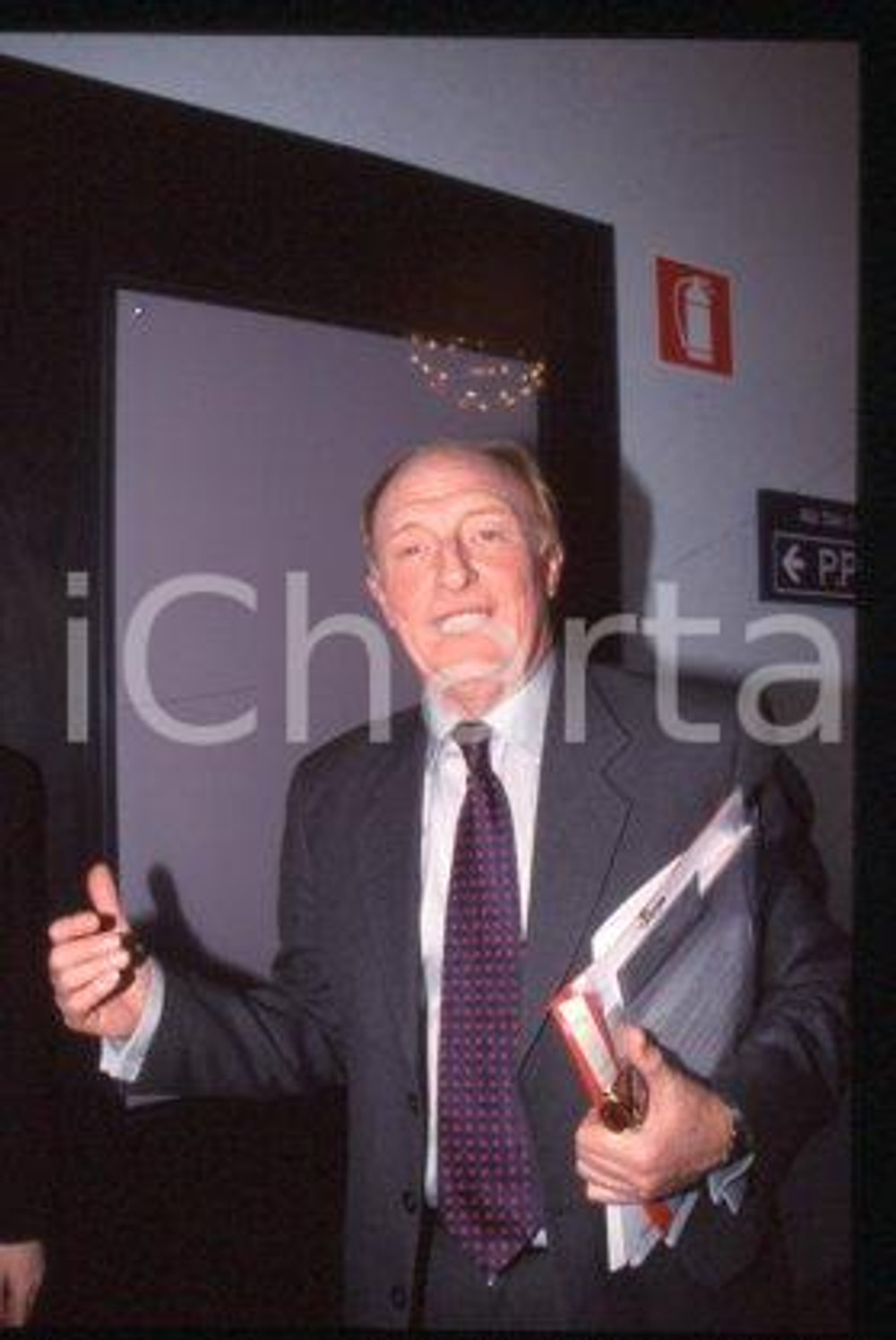 35mm vintage slide* 1990 ca UNITED KINGDOM Labour Party Neil KINNOCK (2)