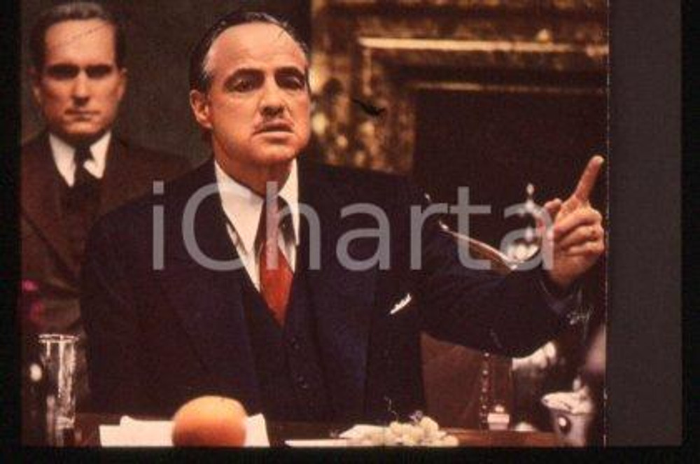 35mm vintage slide* 1972 CINEMA "THE GODFATHER" Marlon BRANDO & Robert DUVALL 2