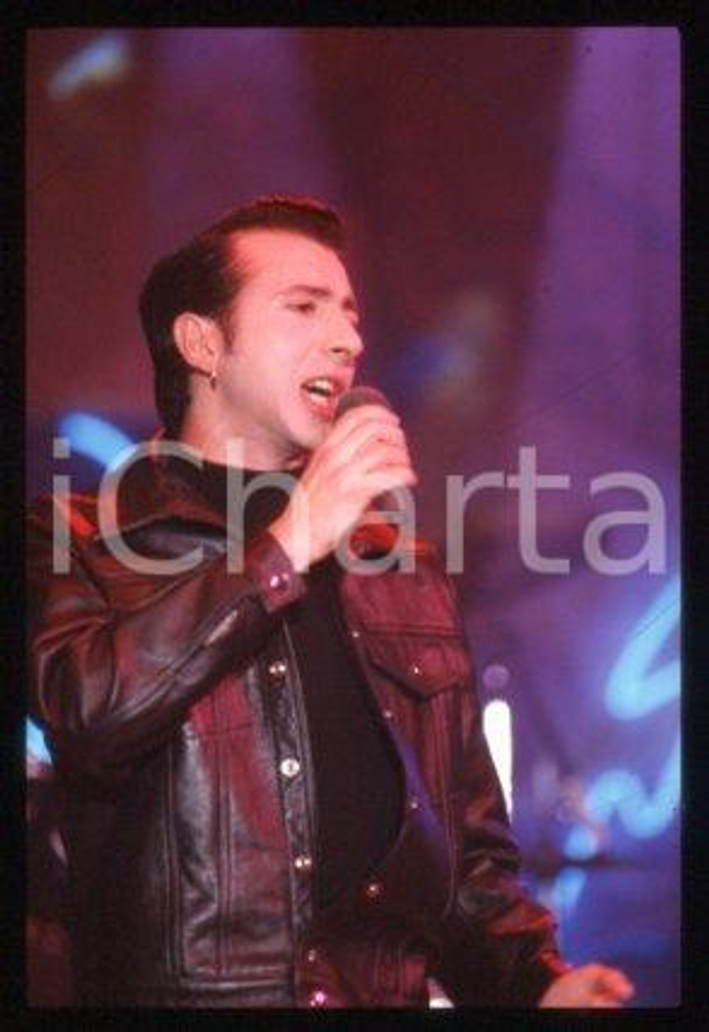 35mm vintage slide* 1990 ca MILAN Portrait of an English singer Marc ALMOND (2)