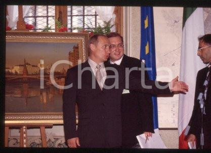35mm vintage slide* 2000 MILAN the President of Russia Vladimir PUTIN (55)
