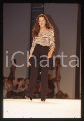 35mm vintage slide* 1998 FASHION Designer Angela MISSONI walks down the runway 3