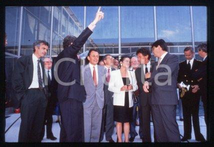 35mm vintage slide* 1989 ARCHE DE LA DEFENSE inauguration - Michel ROCARD (8)