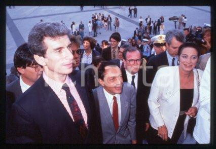 35mm vintage slide* 1989 ARCHE DE LA DEFENSE inauguration - Michel ROCARD (9)