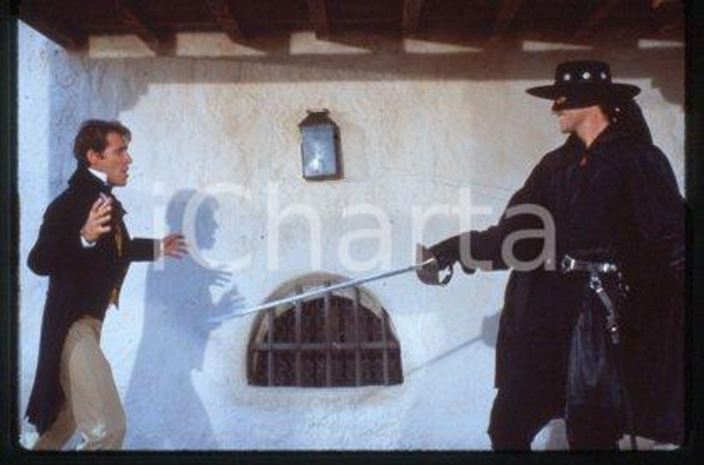 35mm vintage slide* 1990 DRAMA Series "ZORRO" Actor  Duncan REGEHR (17)
