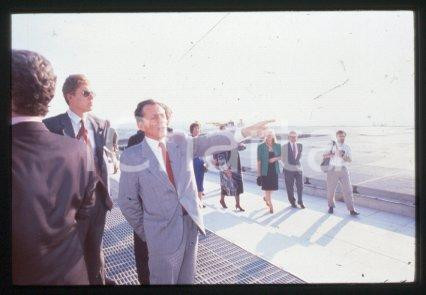 35mm vintage slide* 1989 ARCHE DE LA DEFENSE inauguration - Michel ROCARD (6)
