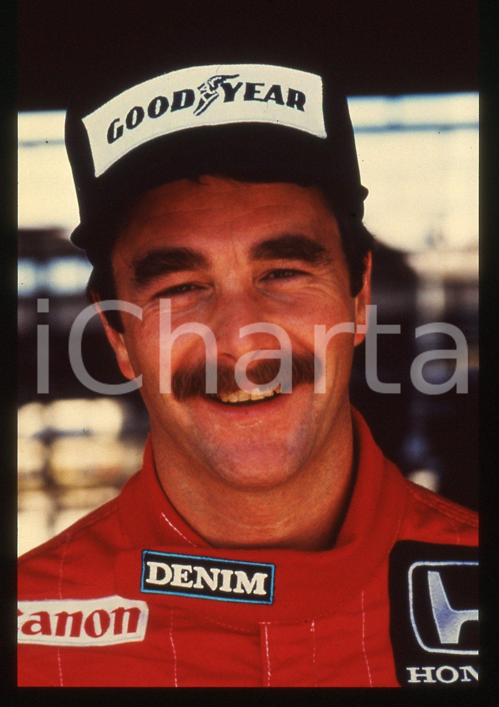 35mm vintage slide* 1987 FORMULA1 Nigel MANSELL scuderia WILLIAMS - Ritratto (2)