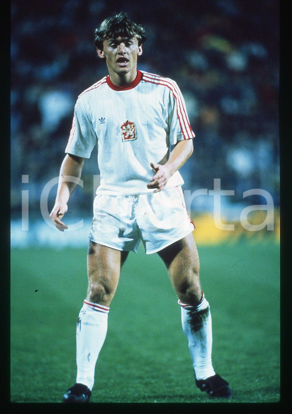 35mm vintage slide* 1990 ALICANTE SPAGNA CECOSLOVACCHIA 1-0 - Lubomir MORAVCIK 2