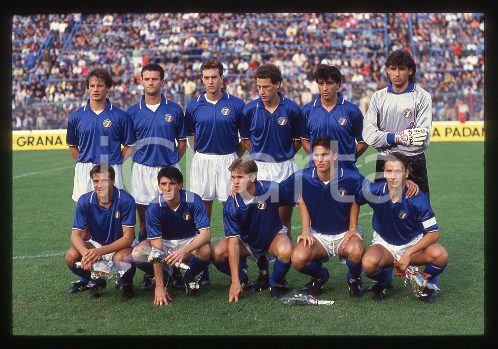 35mm vintage slide* 1992 ITALIA CALCIO Nazionale UNDER 21 - Formazione iniziale
