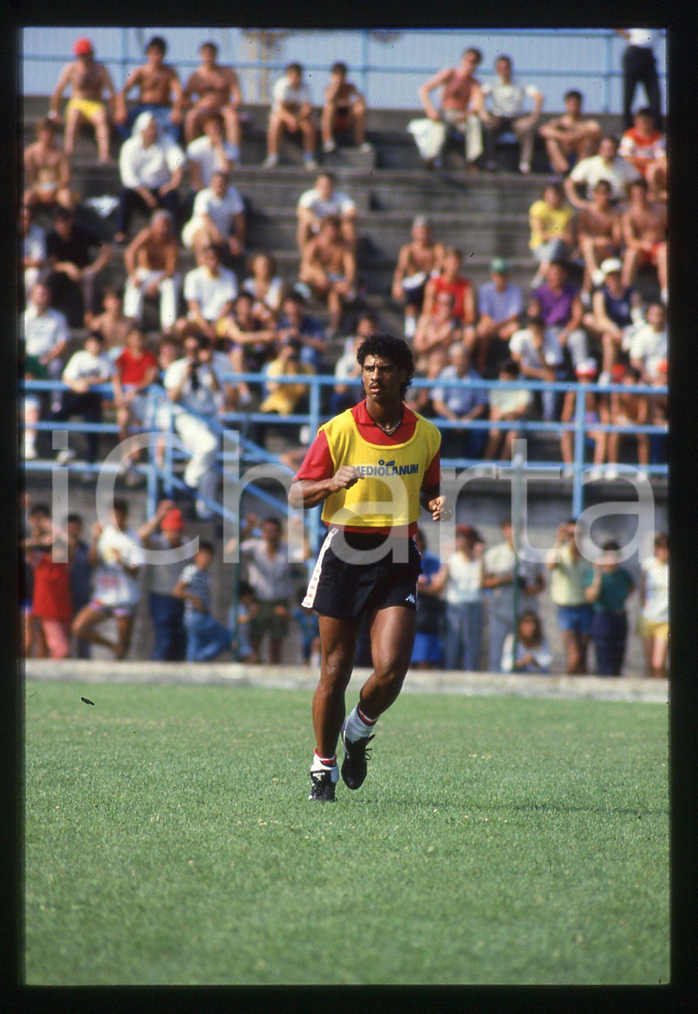 35mm vintage slide* 1988 A.C. MILAN Frank RIJKAARD durante l'allenamento (11)