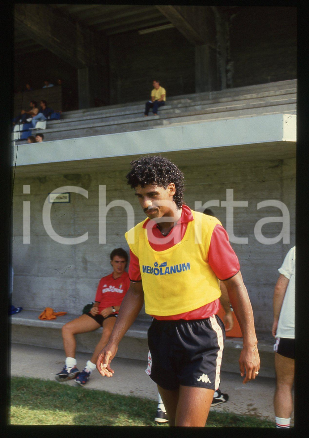 35mm vintage slide* 1988 A.C. MILAN Frank RIJKAARD durante l'allenamento (7)