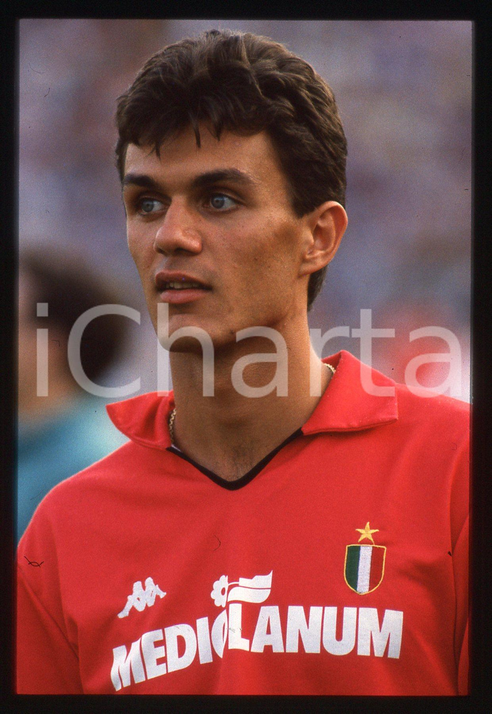 35mm vintage slide* 1988 ITALIA Paolo MALDINI A.C. MILAN - Allenamento