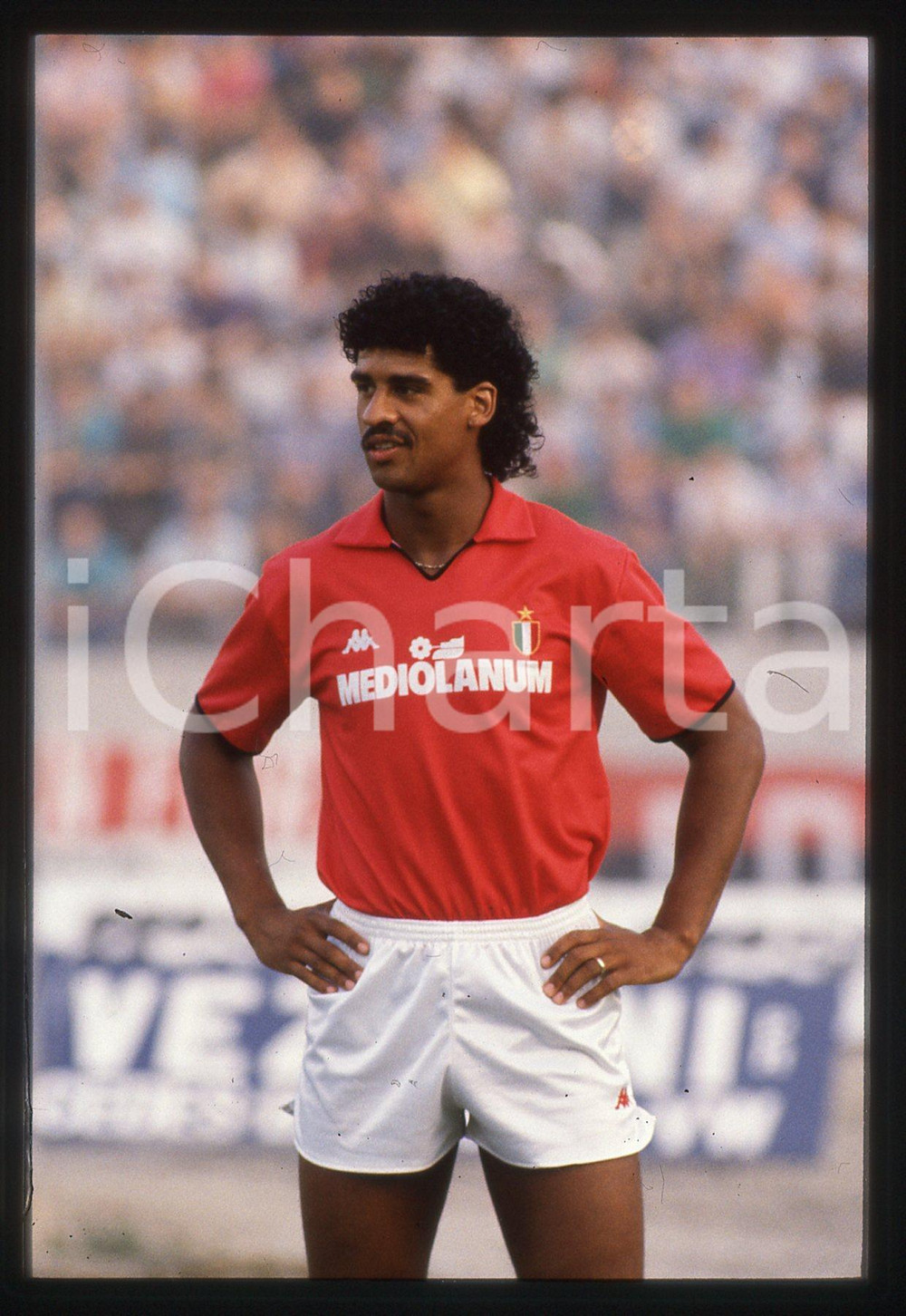 35mm vintage slide* 1988 CALCIO -  AC MILAN Frank RIJKAARD - Allenamento 18