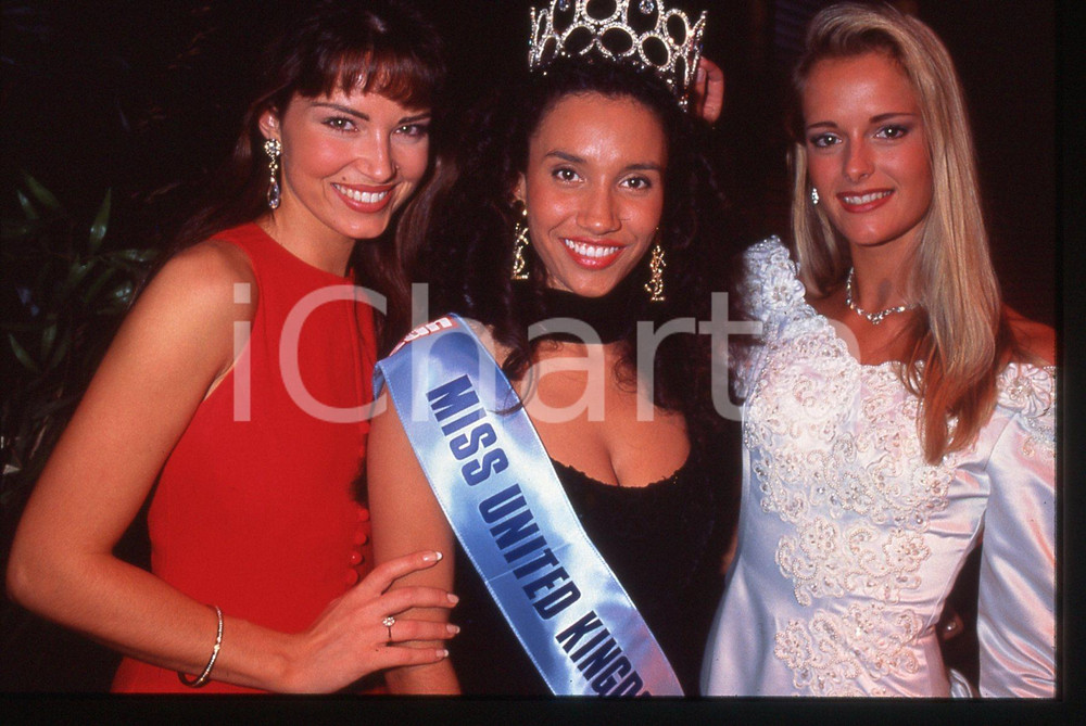 35mm vintage slide* 1994 MISS UK Claire SMITH Melanie ABDOUN Amanda JOHNSON (2)
