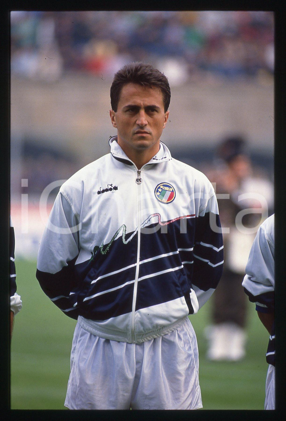 35mm vintage slide*1989 CALCIO - ITALIA vs BRASILE Riccardo FERRI - Ritratto