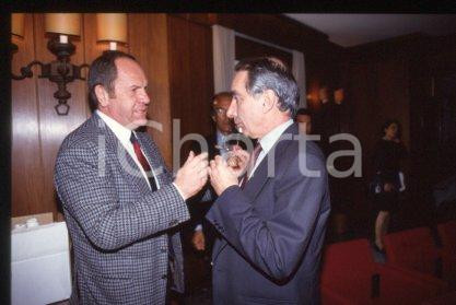 35mm vintage slide* 1992 ca PSI ITALY Paris DELL'UNTO & Giuliano AMATO (1)