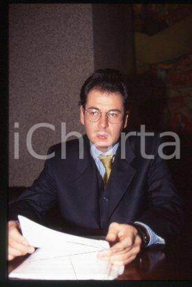35mm vintage slide* 1999 ca MILAN Telecom Italia Portrait of Ugo RIETMANN 19