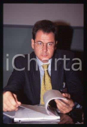 35mm vintage slide* 1999 ca MILAN Telecom Italia Portrait of Ugo RIETMANN 15