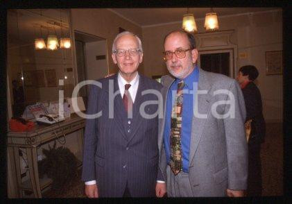 35mm vintage slide* 1990 ca MILAN Historians Michael LEDEEN & Ernst NOLTE 21